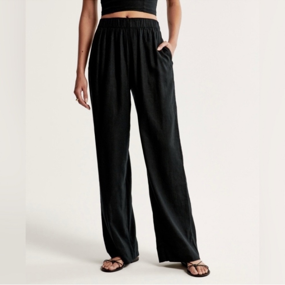 Abercrombie - Pull On Linen Pant